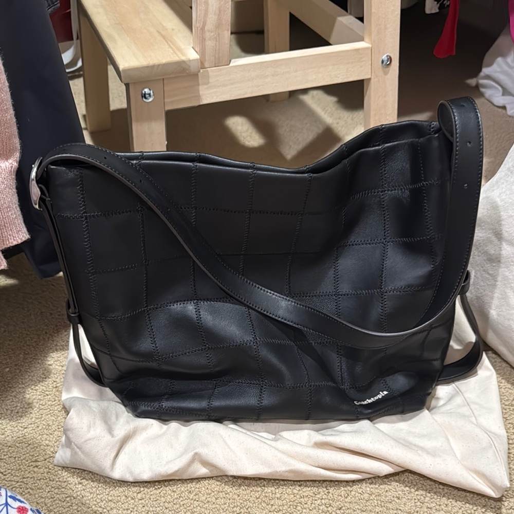 Alter Ego Hobo Bag in Checkerboard Upcrafted  leather